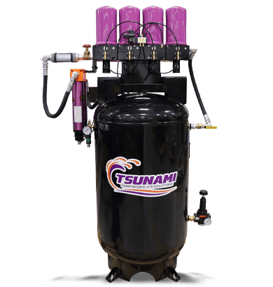Tsunami 4-Tower Dust Collector Regenerative Dryer, 80 Gal Tank