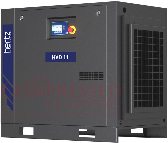 Hertz HVD 11 variable-speed rotary screw air compressor.