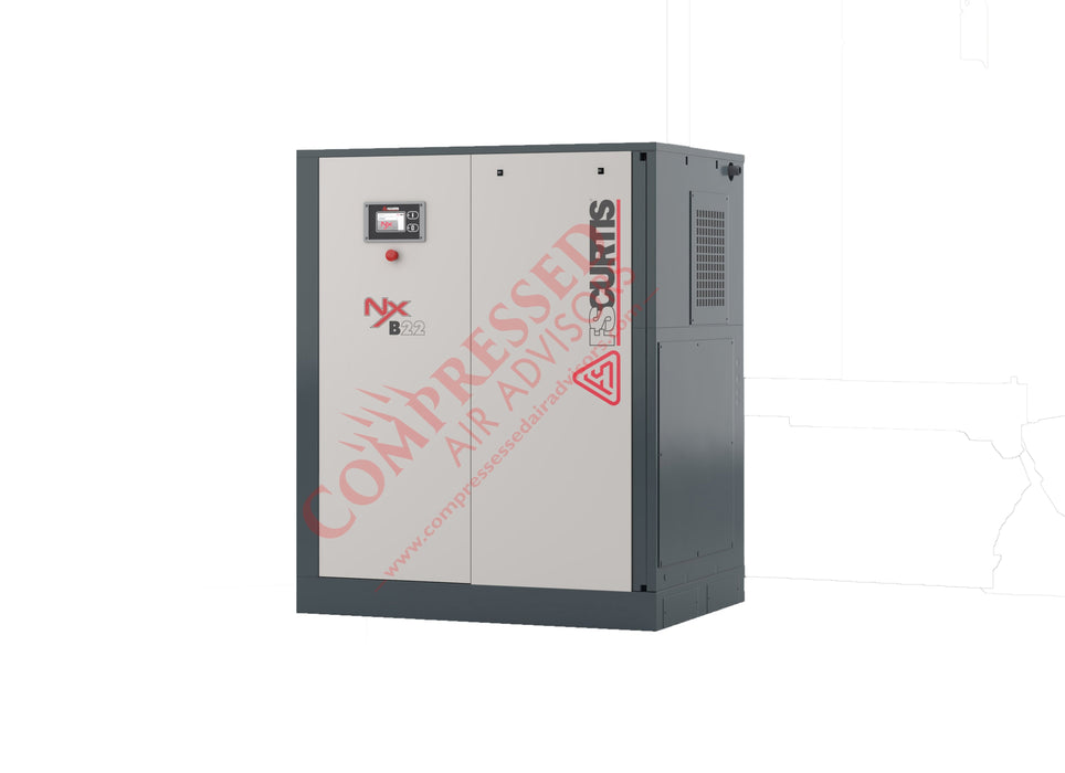 FS-Curtis NxB22 - 30hp Fixed Speed Rotary Screw Air Compressor, Base Mounted, 10 Year NxGen Warranty Available