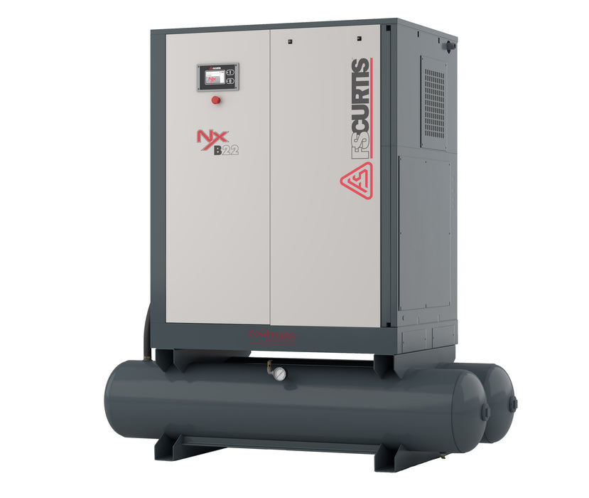 FS-Curtis NxB22 Ultra Pack - 30hp Fixed Speed Rotary Screw Air Compressor, 120 Gallon Receiver Tank, Refrigerated Air Dryer, Pre-Filter